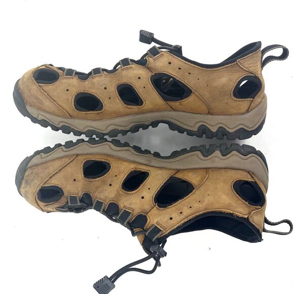 Duluth Trading Co Men\'s Oiled‎ Leather Closed Toe Sandal Wild Boar 12 Wide main image 8